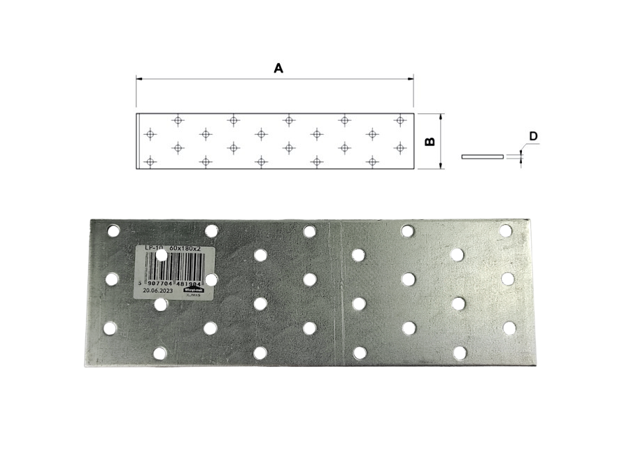 Łącznik płaski do drewna